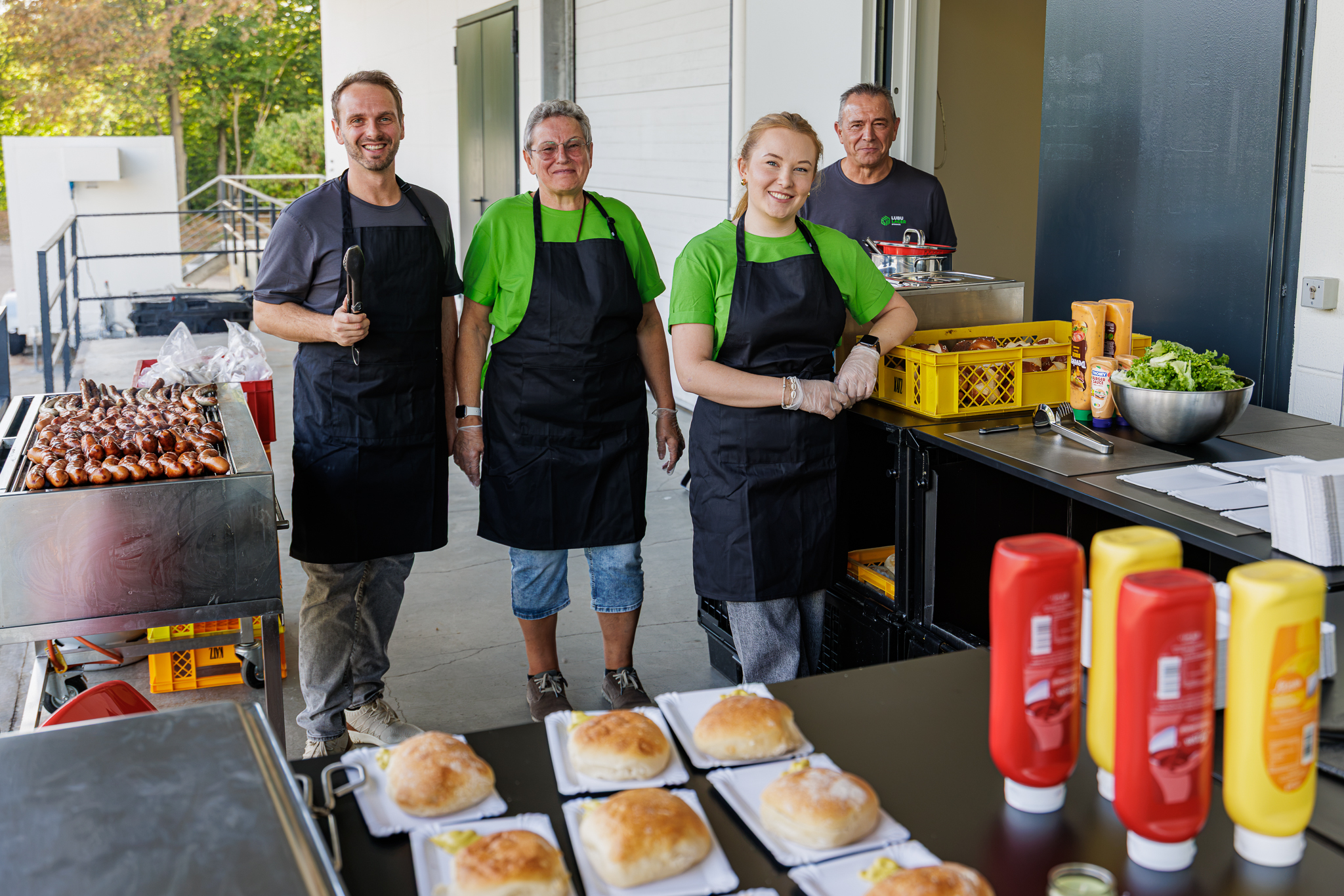 Team HB Ludwigsburg bei der Saisoneröffnung 1